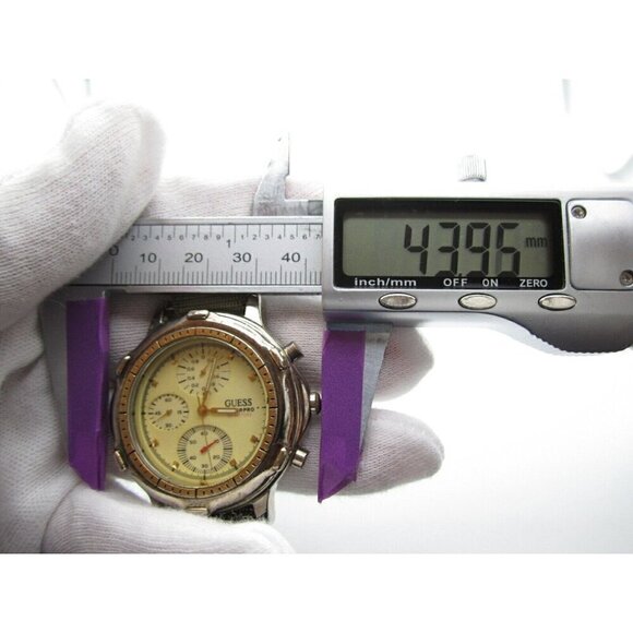 Men's Guess 50m WaterPro Chrono Analog 43mm Dial Watch (D503) - Picture 2 of 11